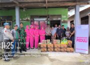 Polsek Labuhan Badas Bersama Bhayangkari Laksanakan Bakti Sosial Untuk Korban Kebakaran