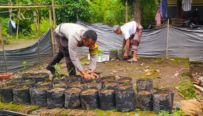Polri Aktif di Desa: Sosialisasi Pangan Mandiri di Lendang Sembe