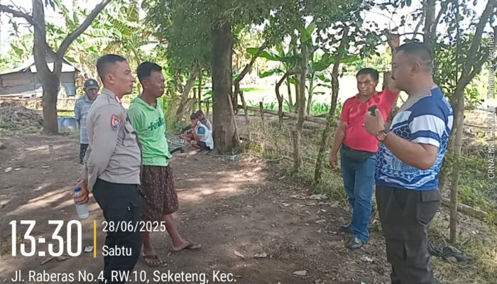 Polsek Sumbawa Bubarkan Judi Sabung Ayam di Lingkungan Raberas