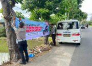 Polres Lombok Barat Gencarkan Imbauan di Gerung: Helm Wajib, Anak Jangan Berkendara!