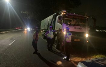 Patroli Malam Intensif Satlantas Amankan Bypass BIL Lombok Barat