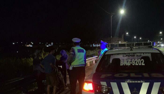 Satlantas Polres Lombok Barat Intensifkan Patroli Cegah 3C di Malam Hari