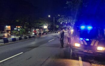 Polsek Gerung Intensifkan Patroli Malam di Jalur Bypass BIL Lombok Barat