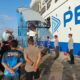 Polsek Kawasan Pelabuhan Laut Bima Amankan Proses Embarkasi dan Debarkasi Kapal KM. AWU di Pelabuhan Bima