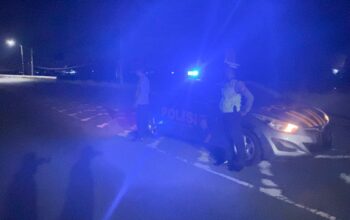 Polsek Kediri Intensifkan Patroli Blue Light di Bypass BIL dan Keling, Cegah 3C dan Balap Liar