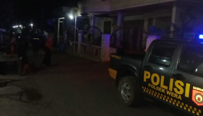 Patroli Blue Light Polsek Wera, Cegah Gangguan Kamtibmas di Wilayah Hukum Polsek Wera