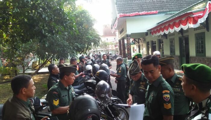 Kodim 1606 Mataram Gelar Pemeriksaan Kendaraan Prajurit TNI