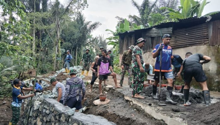 Talud TMMD ke-126 Hampir Rampung, Bukti Nyata Sinergi TNI dan Rakyat